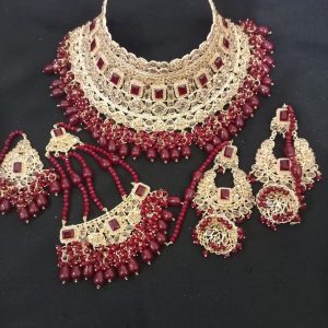 Crimson Elegance Bridal Set